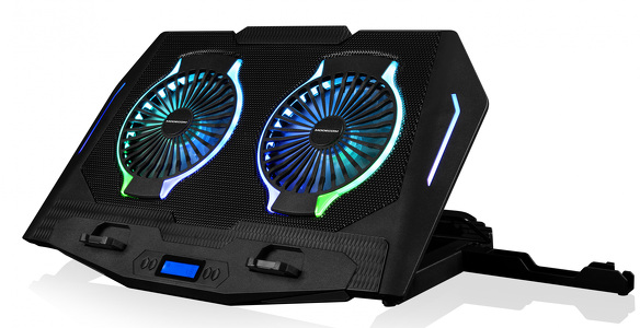 Miniatura produktu: Modecom PODSTAWKA CHŁODZĄCA POD LAPTOPA MODECOM SILENT FAN CF21 RGB