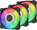 Zestaw wentylatorów Geometric Future Squama 2501B ARGB PWM 120mm, czarnych (3 sztuki)