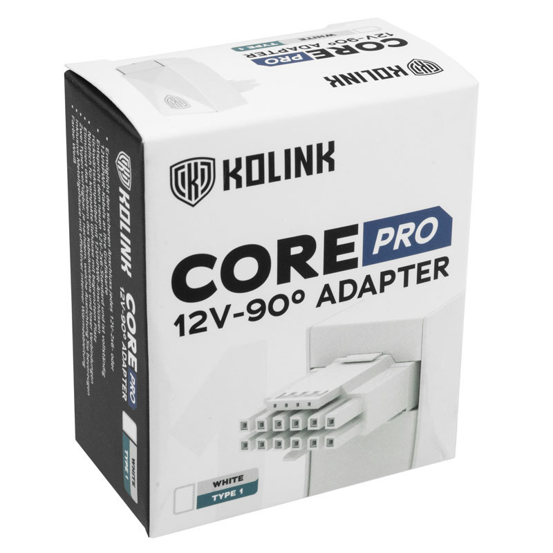 Kolink Core Pro 12V-2x6 90 stopni Typ 1