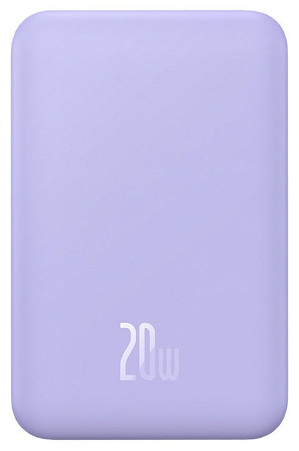 Miniatura produktu: Powerbank magnetyczny Baseus Magnetic Mini 20000mAh, USB TYP-C 20W MagSafe - fioletowy (PPCX150005)