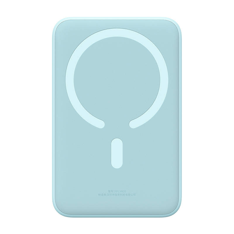 Powerbank magnetyczny Baseus Magnetic Mini 20000mAh, USB TYP-C 20W MagSafe - niebieski (PPCX150003)
