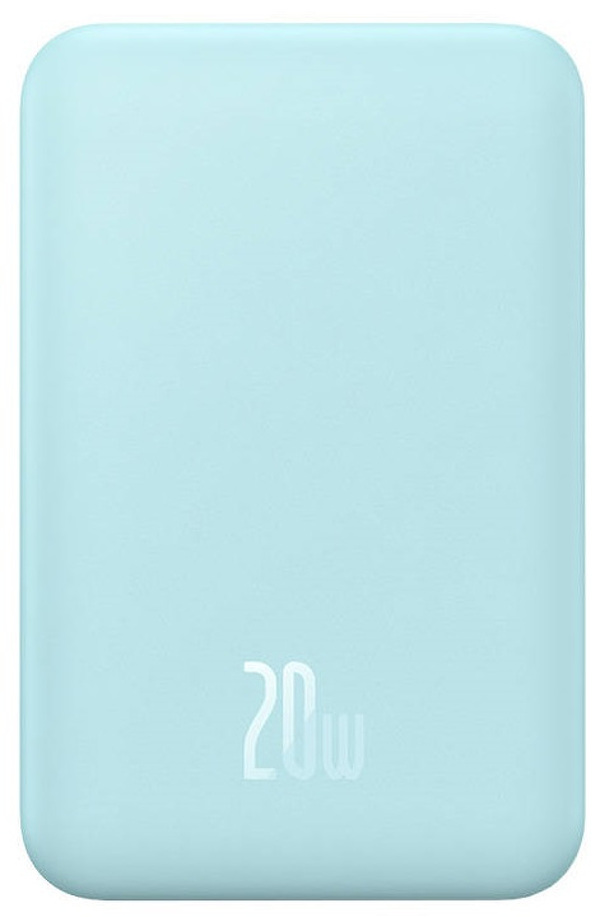 Zdjęcie produktu: Powerbank magnetyczny Baseus Magnetic Mini 20000mAh, USB TYP-C 20W MagSafe - niebieski (PPCX150003)