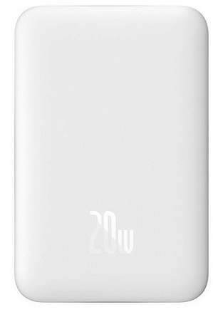 Miniatura produktu: Powerbank magnetyczny Baseus Magnetic Mini 10000mAh, USB TYP-C 20W MagSafe - biały (PPCX070002)