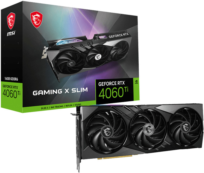 Zdjęcie produktu: MSI GeForce RTX 4060 Ti Gaming X Slim 16GB GDDR6 Zdjęcie produktu: MSI GeForce RTX 4060 Ti Gaming X Slim 16GB GDDR6