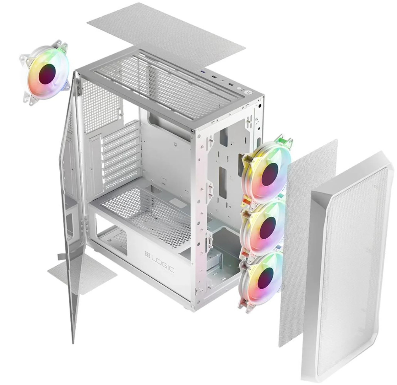 Logic Portos ARGB Biała