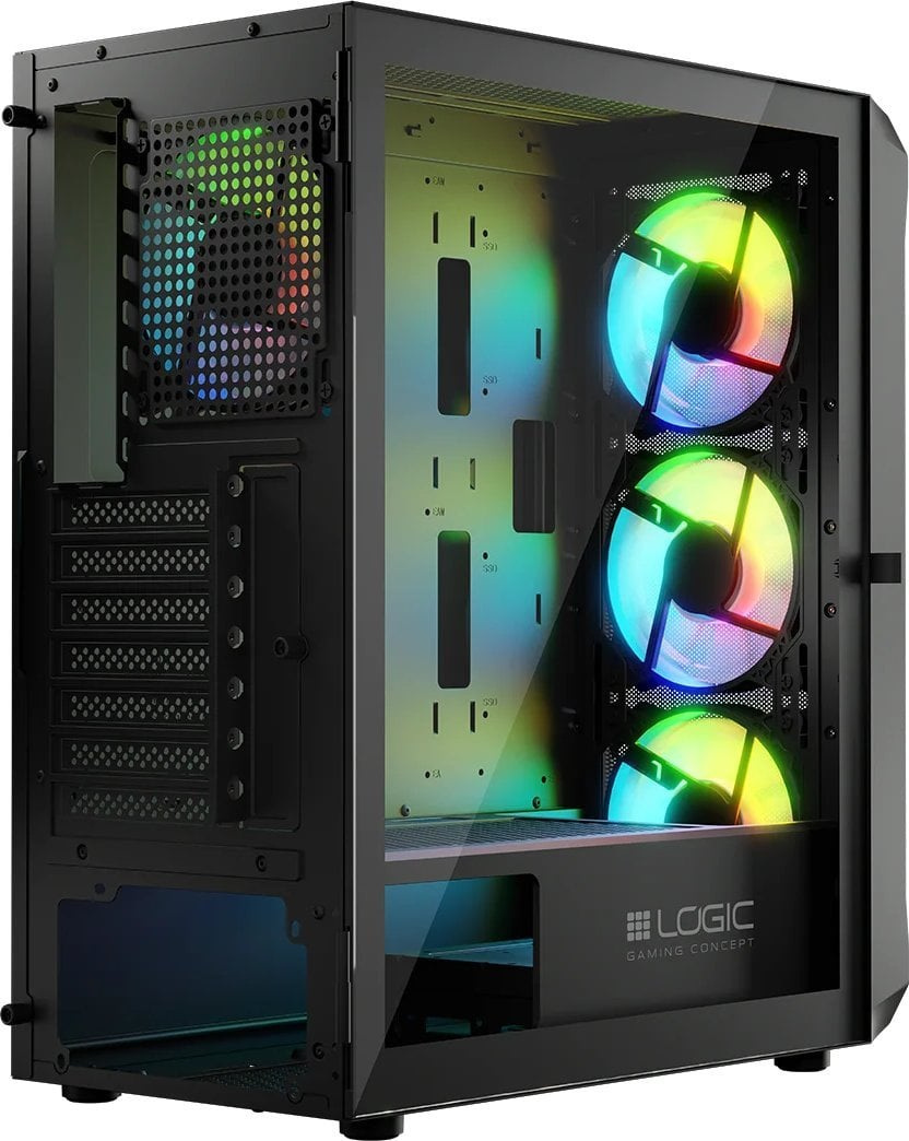 Logic Portos ARGB Czarna