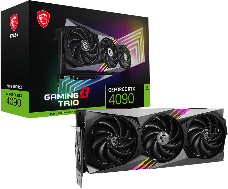 MSI GeForce RTX 4090 GAMING X TRIO 24GB GDDR6X DLSS 3 MSI GeForce RTX 4090 GAMING X TRIO 24GB GDDR6X DLSS 3