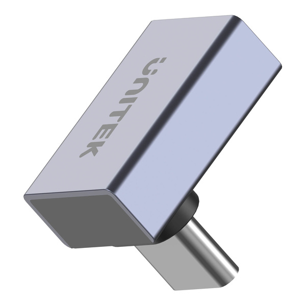Zdjęcie produktu: Adapter Unitek USB-C na USB-C kątowy 40Gbps 240W (A1039GY01)