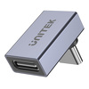 Adapter Unitek USB-C na USB-C kątowy 40Gbps 240W (A1039GY01)