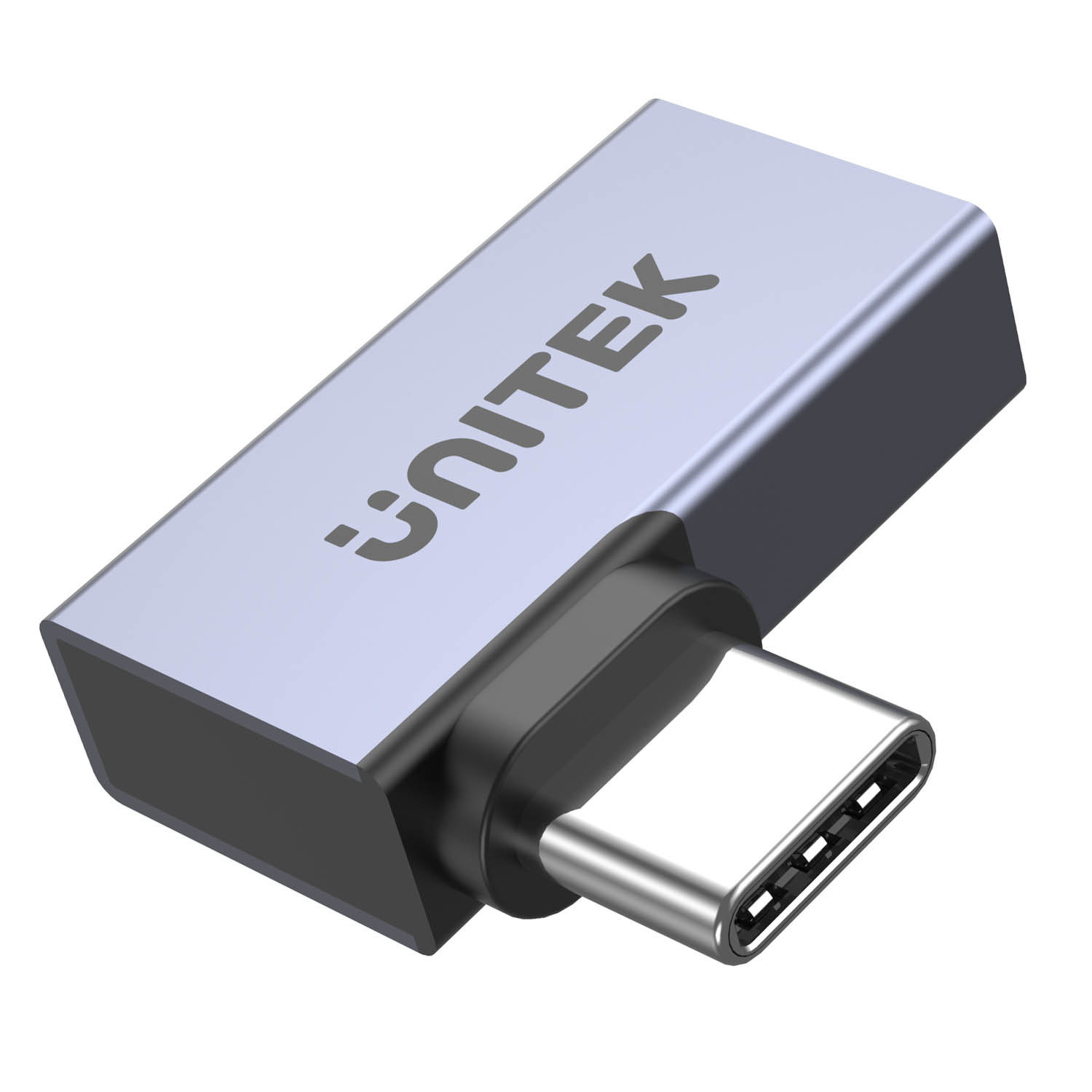 Adapter Unitek USB-C na USB-C kątowy płaski 40Gbps (A1040GY01)