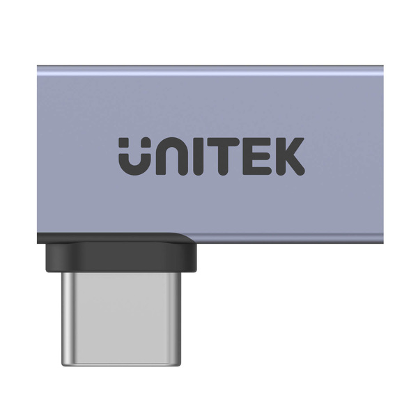 Zdjęcie produktu: Adapter Unitek USB-C na USB-C kątowy płaski 40Gbps (A1040GY01)