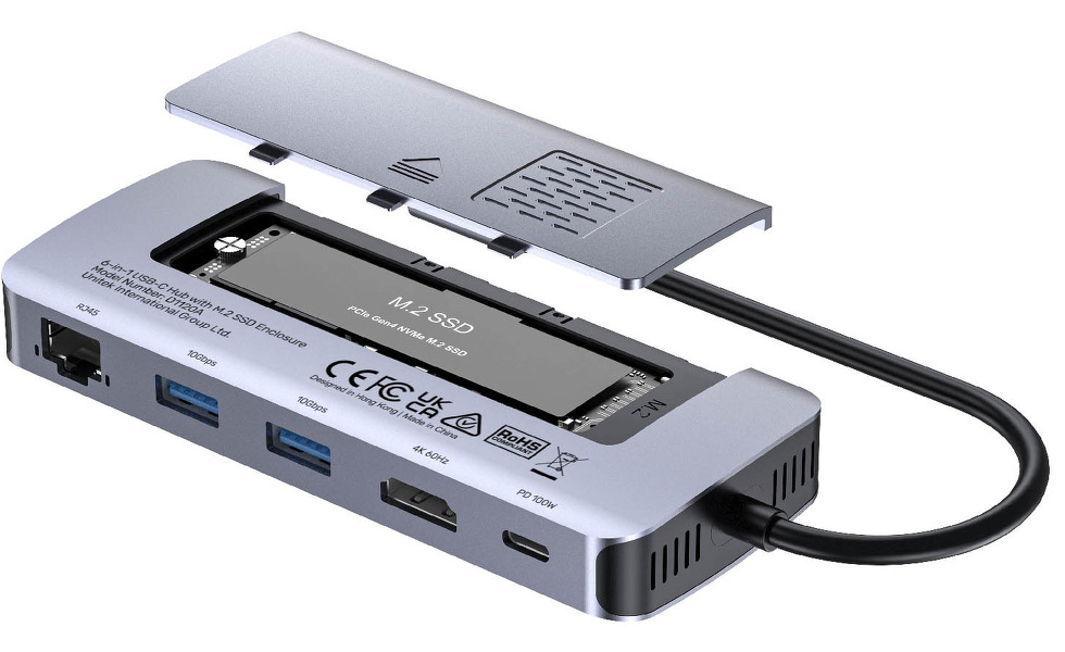 Zdjęcie produktu: HUB Unitek 6 in 1 USB C3.2 10G Hub with PCIe M.2 and SATA SSD (D1120A01) Zdjęcie produktu: HUB Unitek 6 in 1 USB C3.2 10G Hub with PCIe M.2 and SATA SSD (D1120A01)