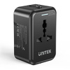 Miniatura zdjęcia: Ładowarka sieciowa podróżna Unitek EU/US/UK/AUS PD 20 W (P1120ABK01)