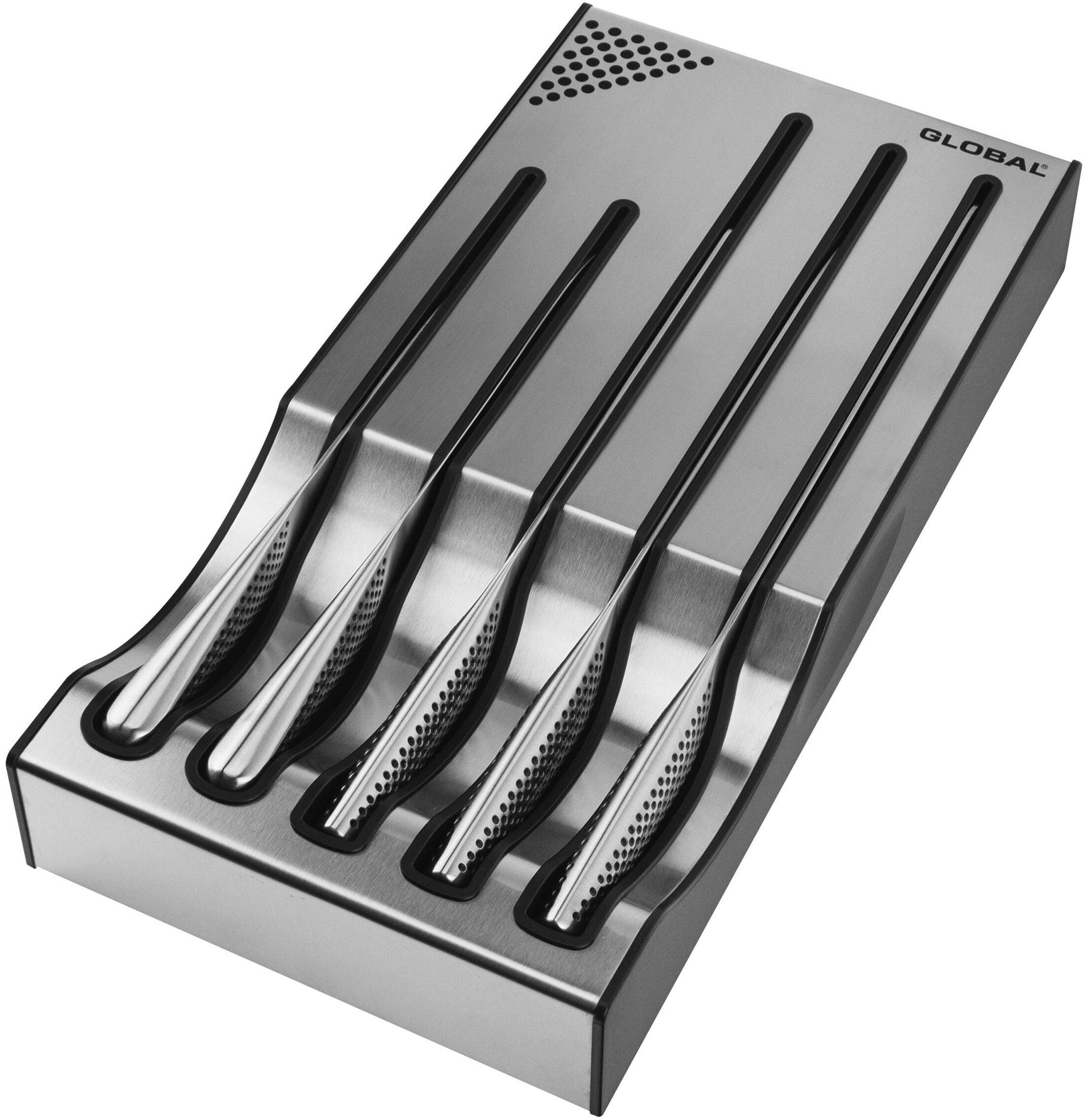 Global Classic Dock Set A 5 noży z bazą