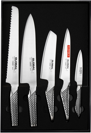 Miniatura produktu: Global Classic G-2951138 zestaw 5 noży G-2, G-9, GS-5, GS-11, GS-38 Miniatura produktu: Global Classic G-2951138 zestaw 5 noży G-2, G-9, GS-5, GS-11, GS-38