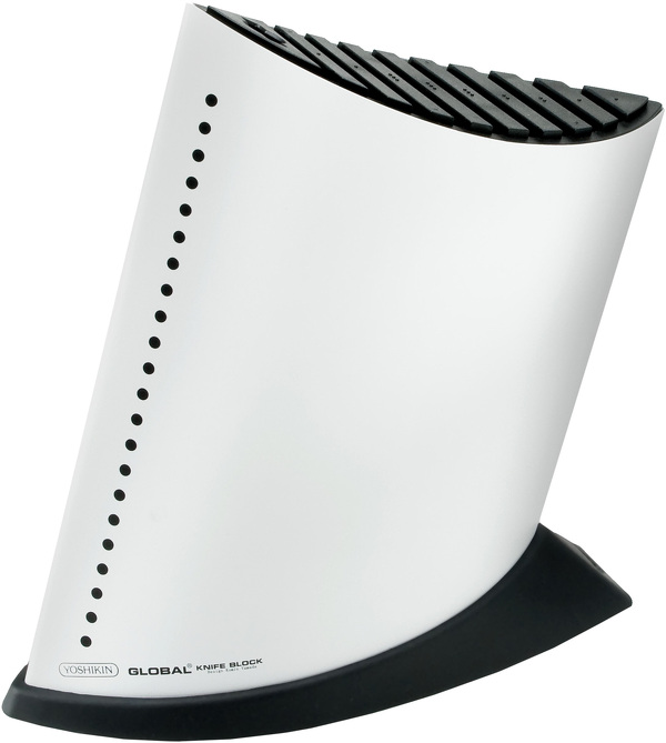 Zdjęcie produktu: Global GKB-52CW blok na 9 noży biały Zdjęcie produktu: Global GKB-52CW blok na 9 noży biały