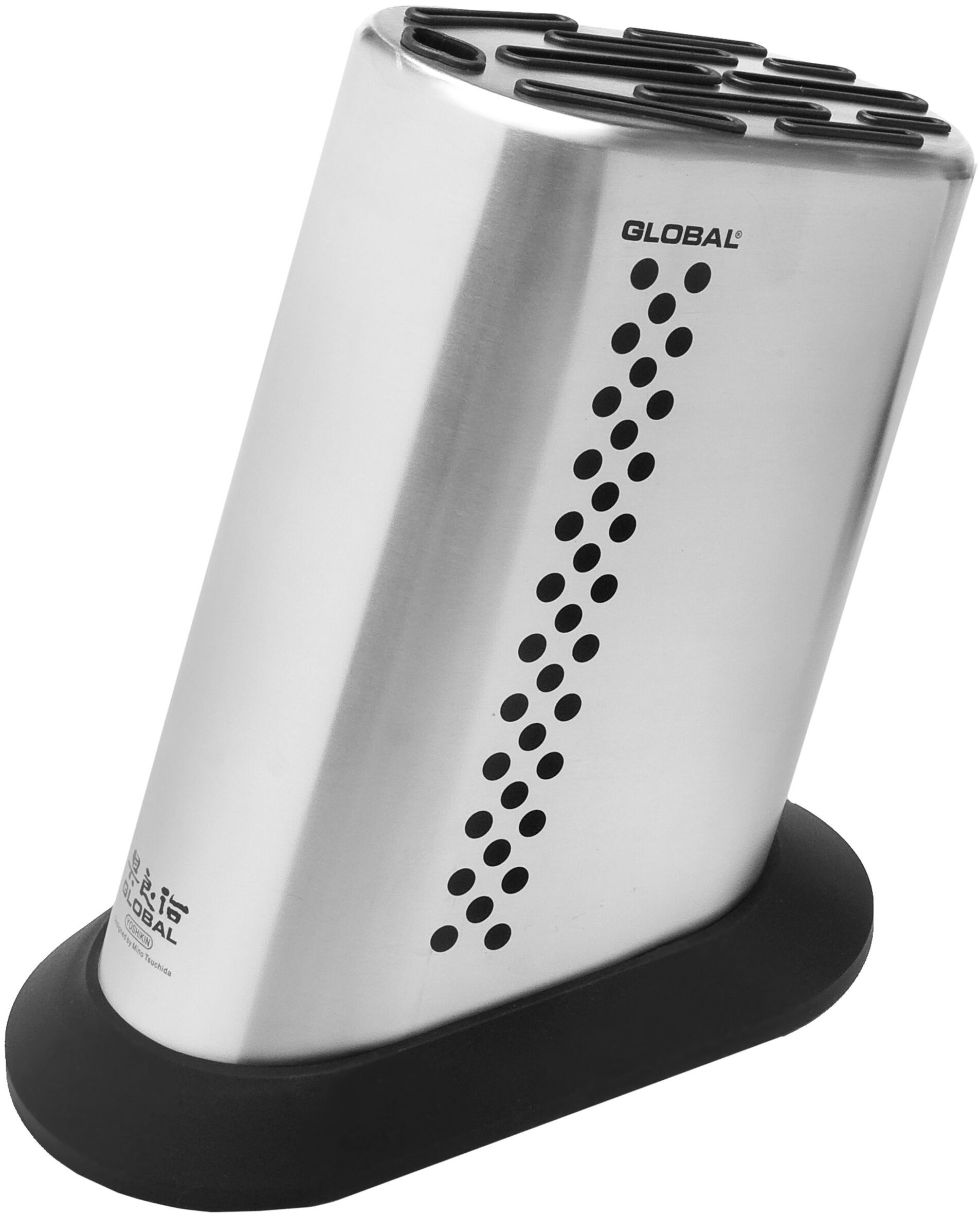 Global G-835BD blok na 10 noży kropkowany stalowy