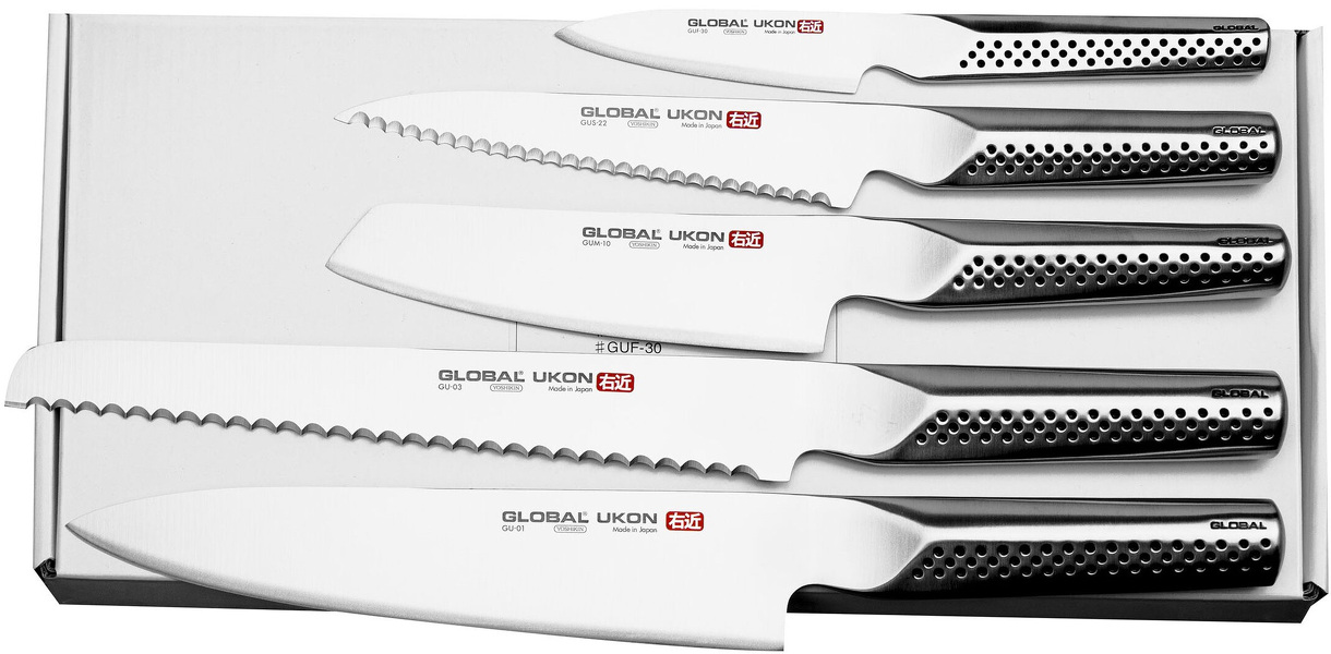 Zdjęcie produktu: Global Ukon GU-5002 zestaw 5 noży kuchennych