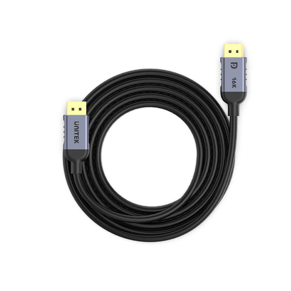 Zdjęcie produktu: Przewód Displayport M/M Unitek 2.1 8K@120Hz 1m (C1626GY01-1M) Zdjęcie produktu: Przewód Displayport M/M Unitek 2.1 8K@120Hz 1m (C1626GY01-1M)