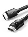 Miniatura zdjęcia: Kabel HDMI 2.0 Ugreen 4K/60Hz 3m nylonowy oplot czarny (HD119 40102)