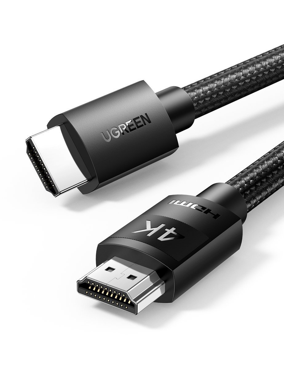 Kabel HDMI 2.0 Ugreen 4K/60Hz 5m nylonowy oplot czarny (HD119 40103)