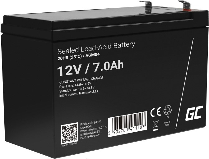 Green Cell AGM VRLA 12V 7Ah