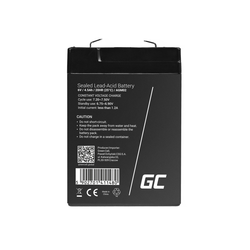 Green Cell AGM VRLA 6V 4.5Ah