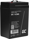 Greencell AGM VRLA 6V 4.5Ah bezobsługowy akumulator do systemu alarmowego, kasy fiskalnej, zabawki