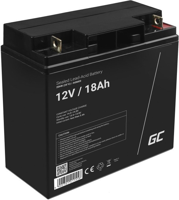 Zdjęcie produktu: Green Cell AGM VRLA 12V 18Ah Zdjęcie produktu: Green Cell AGM VRLA 12V 18Ah