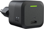 Greencell Czarna Ładowarka sieciowa 33W GaN GC PowerGan do Laptopa, MacBooka, Telefonu, Nintendo Switch - USB-C PowerDelivery
