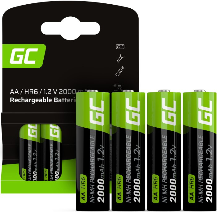 Green Cell Akumulatorki  4x AA HR6 2000 mAh