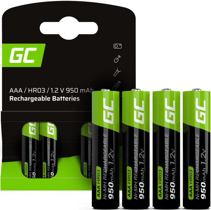 Green Cell Akumulatorki 4x AAA HR03 950mAh