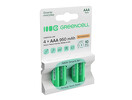 Miniatura zdjęcia: Green Cell Akumulatorki 4x AAA HR03 950mAh