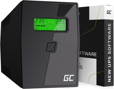 Miniatura produktu: Zasilacz awaryjny UPS Greencell 800VA 480W Power Proof