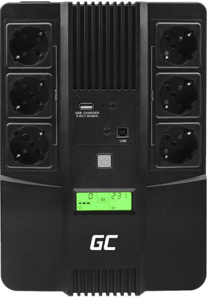 Miniatura produktu: Zasilacz awaryjny UPS Greencell AiO 800VA 480W