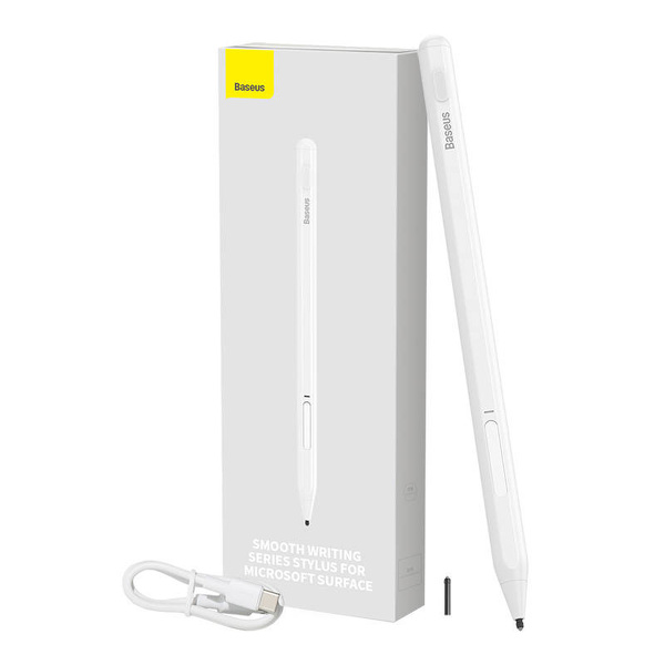 Zdjęcie produktu: Aktywny rysik stylus dedykowany do Microsoft Surface MPP 2.0 Baseus Smooth Writing Series - biały (SXBC070002) Zdjęcie produktu: Aktywny rysik stylus dedykowany do Microsoft Surface MPP 2.0 Baseus Smooth Writing Series - biały (SXBC070002)