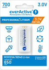 Akumulator everActive 16340 3V Li-ion 700mAh micro USB z zabezpieczeniem BOX (EV16340-7003VBL)