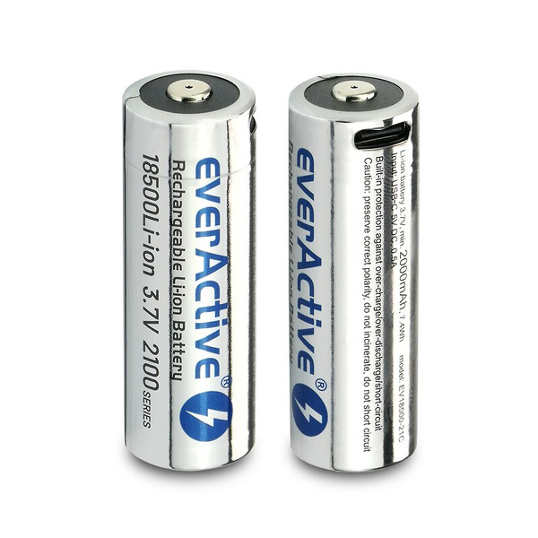 Zdjęcie produktu: everActive 18500 3,7V Li-ion 2100mAh USB-C