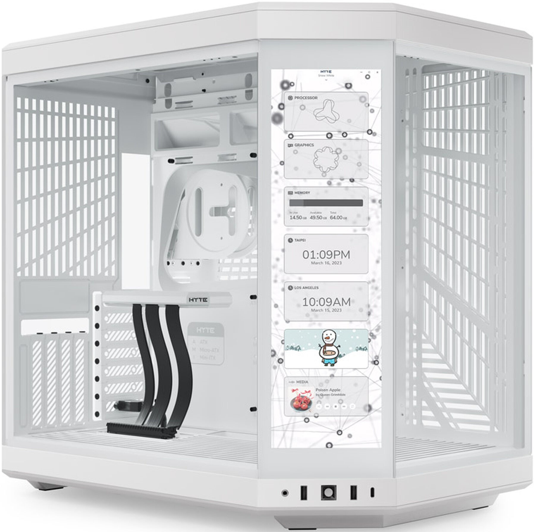 Obudowa Hyte Y70 Touch Biała Obudowa Hyte Y70 Touch Biała