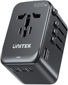 Ładowarka sieciowa podróżna Unitek EU/US/UK/AUS PD 100 W (P1123ABK01)