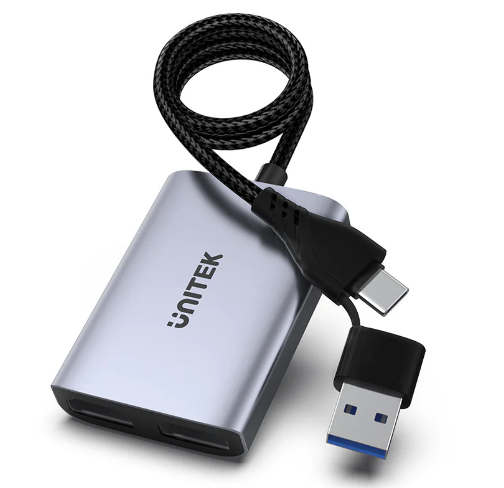 Adapter USB/C/A na 2x HDMI MST FullHD