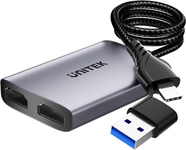 Miniatura produktu: Adapter USB/C/A na 2x HDMI MST FullHD Unitek (V1427A01)
