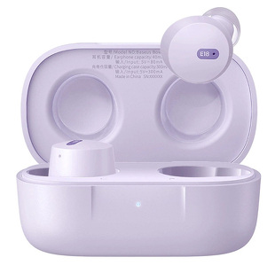Miniatura produktu: Słuchawki bezprzewodowe TWS Baseus Bowie E18, ładowanie indukcyjne, Bluetooth 5.3 - fioletowe ( A00023800533-00)