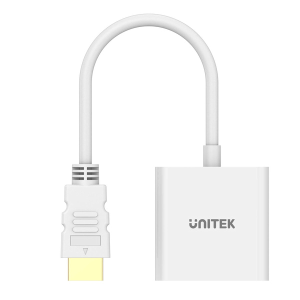 Zdjęcie produktu: Adapter HDMI do VGA Unitek FullHD 60Hz - biały (Y-6333C01)