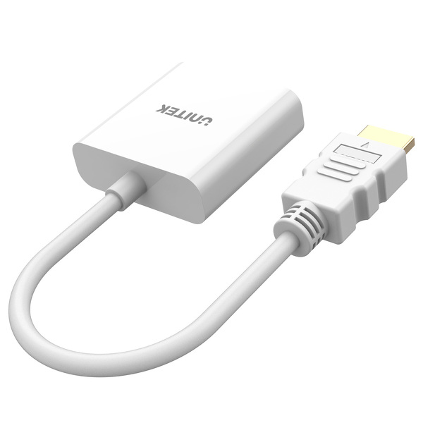 Zdjęcie produktu: Adapter HDMI do VGA Unitek FullHD 60Hz - biały (Y-6333C01)
