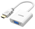 Adapter HDMI do VGA Unitek FullHD 60Hz - biały (Y-6333C01)