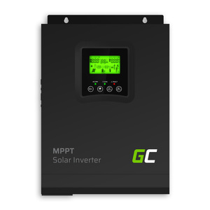 Miniatura produktu: Inwerter solarny falownik Off Grid z ładowarką solarną MPPT Greencell 12VDC 230VAC 1000VA/1000W Czysta sinusoida
