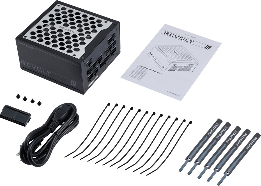 Zdjęcie produktu: Zasilacz Phanteks Revolt 1000W Platinum ATX Zdjęcie produktu: Zasilacz Phanteks Revolt 1000W Platinum ATX