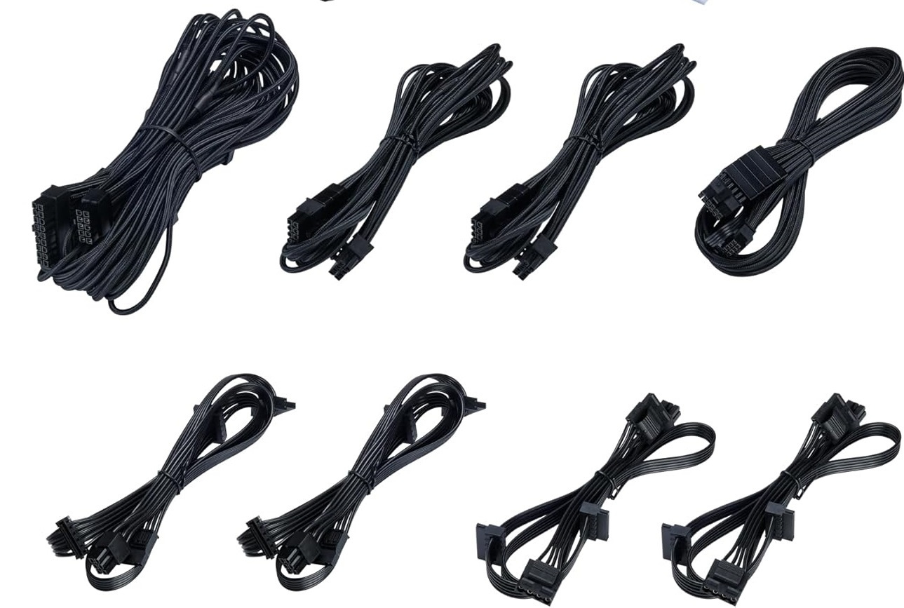 Zestaw startowy kabli do zasilaczy Phanteks Revolt Cable Kit, PCIe Gen5 Black (PH-CBKT-G5S_BK01)