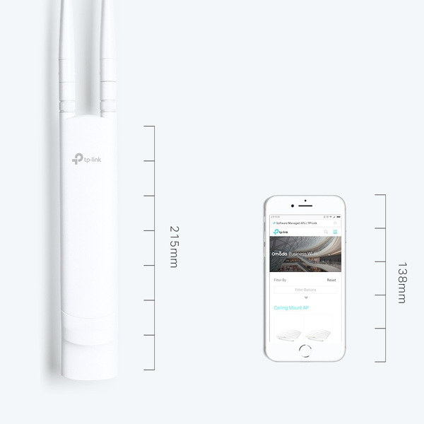 Zdjęcie produktu: TP-Link EAP110-Outdoor Wireless 802.11n/300Mbps AccessPoint PoE
